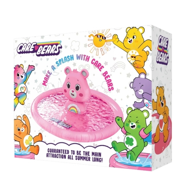 : Care Bears Deluxe Inflatable Splash Pad with Sprinkler for Kids Toddlers  PINK - Picture 2 of 4